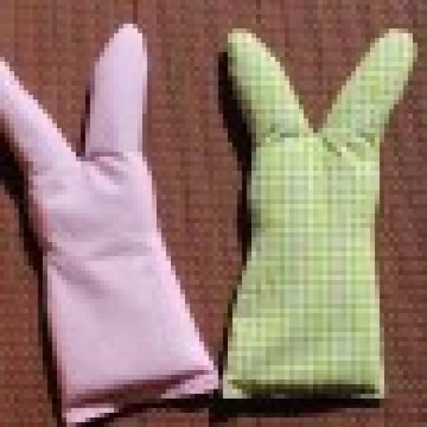 Trauben­kern­kissen Hase rosa